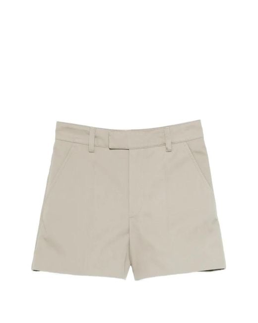 A.P.C. White Seam Detail Shorts