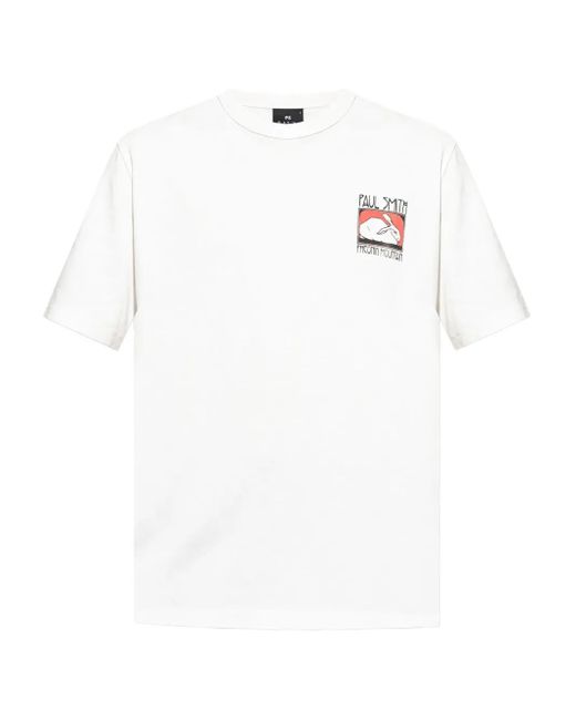 Camiseta con conejos estampados Paul Smith de hombre de color White