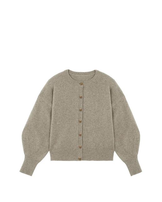 Linnea Lund Natural Gabriella Buttoned-Cardigan