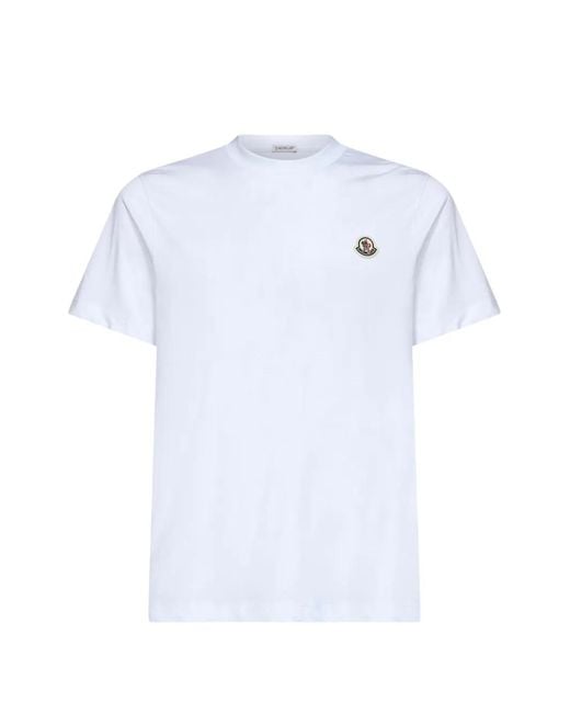 Moncler White Logo-Patch T-Shirt (Set Of Three) for men