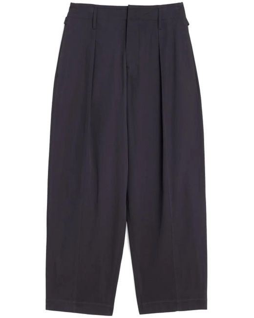 Lemaire Blue Maxi Pleated Pants for men