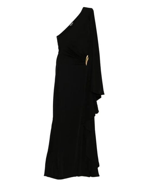 Tom Ford Black One-Shoulder Light Silk Evening Gown