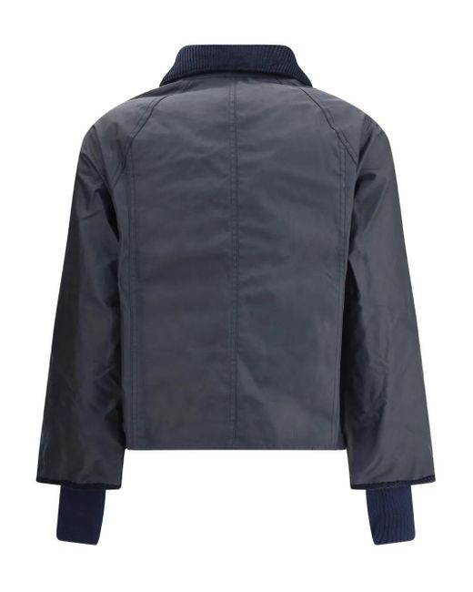 Barbour Blue Corduroy-Collar Jacket