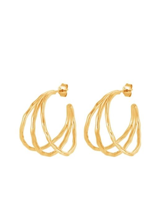 Orecchini A Cerchio di Dower & Hall in Metallic