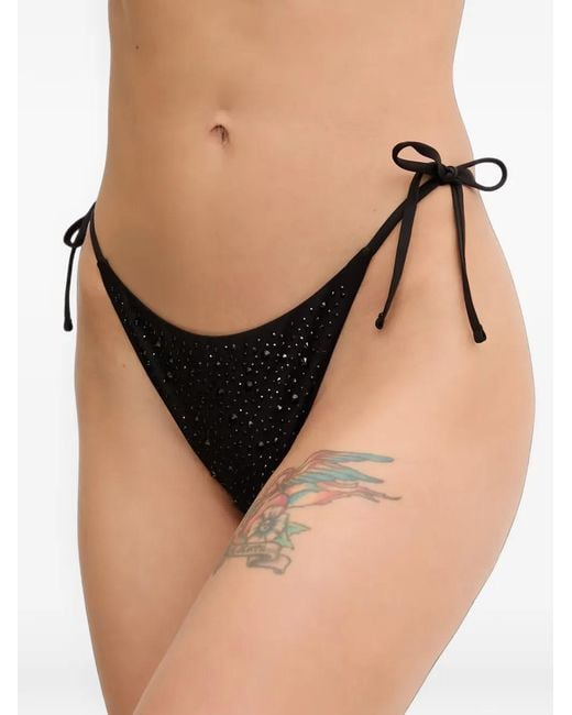Guess Black Rhinestones Bikini Bottoms
