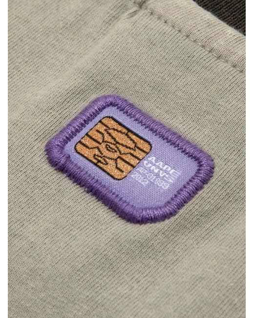 Aape By A Bathing Ape Gray Short-Sleeve Side-Tie T-Shirt