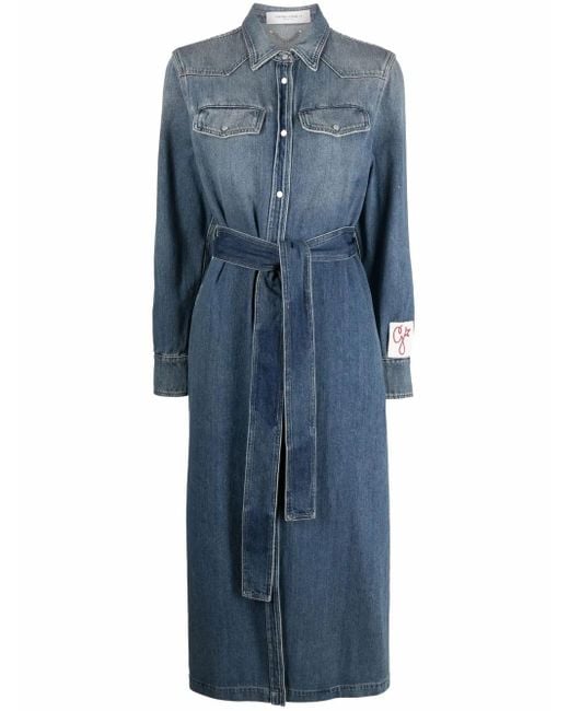 Golden Goose Deluxe Brand Blue Shirt Dress
