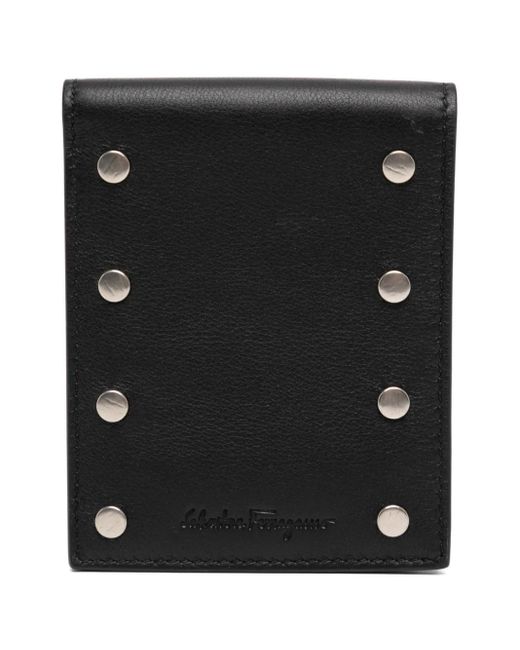 Ferragamo Black Logo Debossed Wallet for men