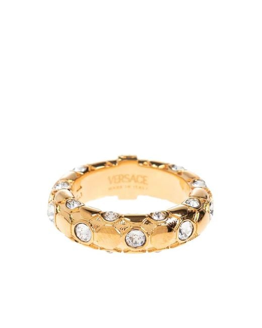 Versace Metallic Greca Ring