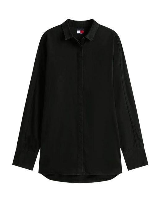 Tommy Hilfiger Black Button-Up Shirt