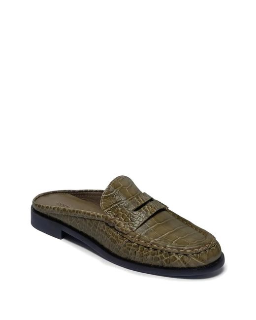 Bernardo Green Tilda Croc-Effect Mules