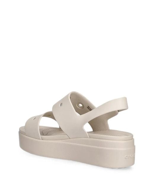 CROCSTM White Brooklyn 4U Platform Sandals