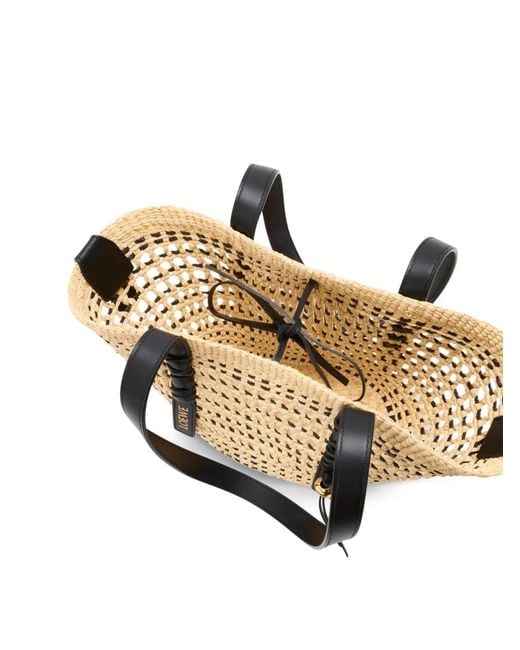 Bolso Shopper Braid Tipo Cesta Loewe de color Metallic