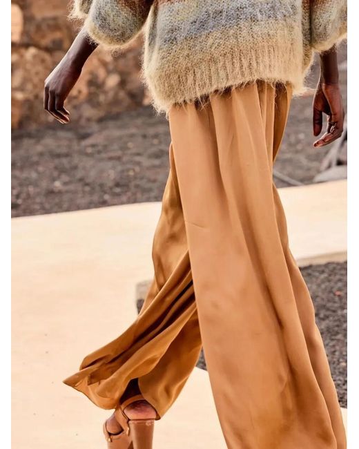 Mes Demoiselles Brown Coucou Elasticated Trousers