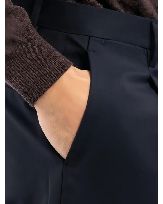 Briglia 1949 Blue Pleated Trousers for men