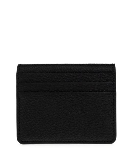 Brioni Black Grained Leather Card Holder for men