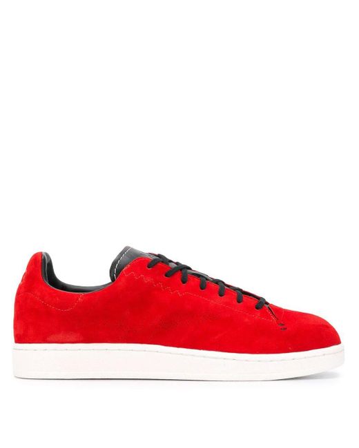 Y-3 Red Suede Low-top Trainers for men