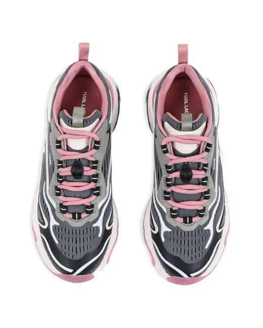 Karl Lagerfeld White Lace-Up Sneakers