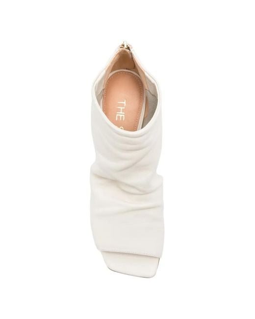The Seller White Open-Toe Boots
