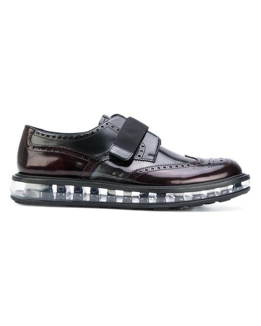 Prada Air Sole Derby Shoes in Black for Men | Lyst