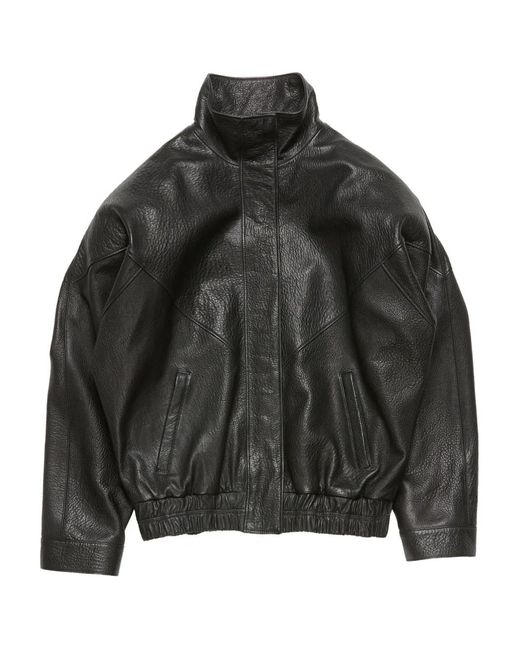 Stand Collar Leather Jacket Leather Jacket Pull Up Stand Up Collar