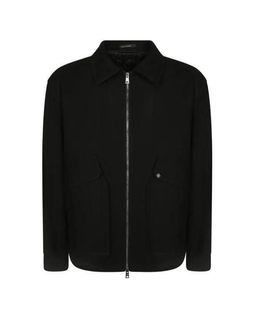 Tagliatore Black Adam Zip-Up Jacket for men
