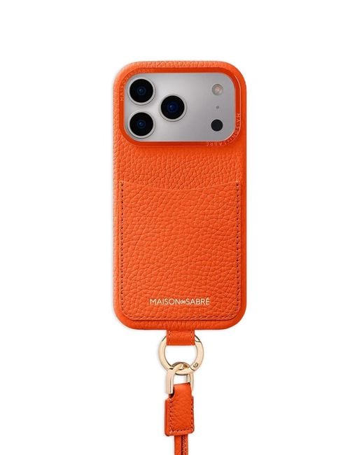 Maison De Sabre Orange Sling Iphone 17 Pro Case