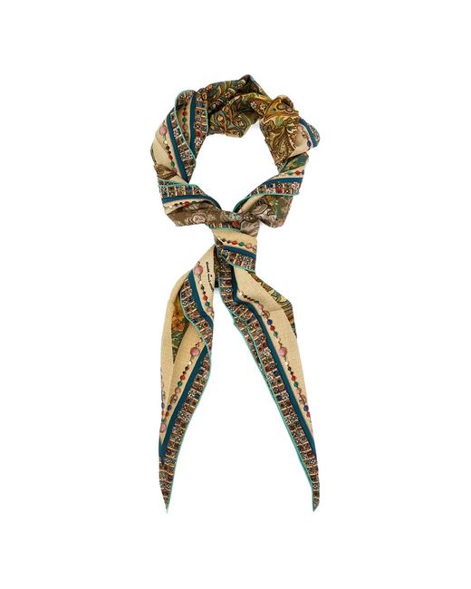 Pierre Louis Mascia Metallic Patterned Scarf