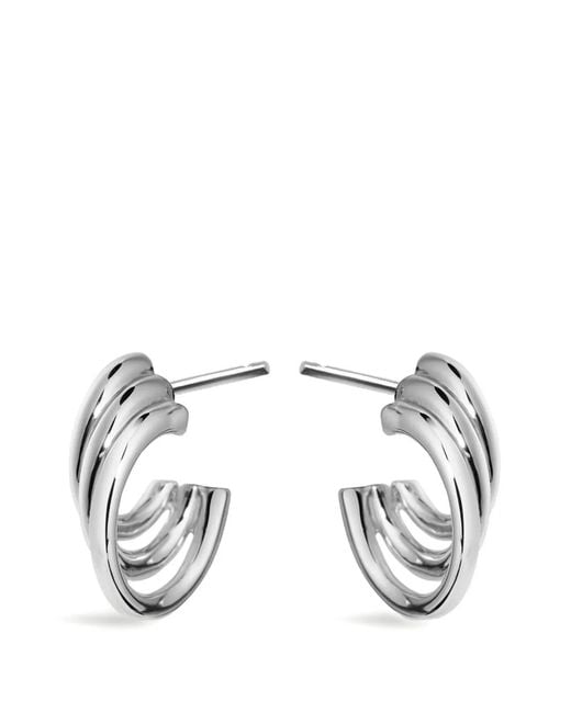 Shaun Leane Metallic Bound Hoop Earrings