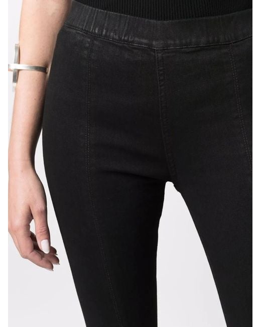 Rick Owens Legging Met Split in het Black
