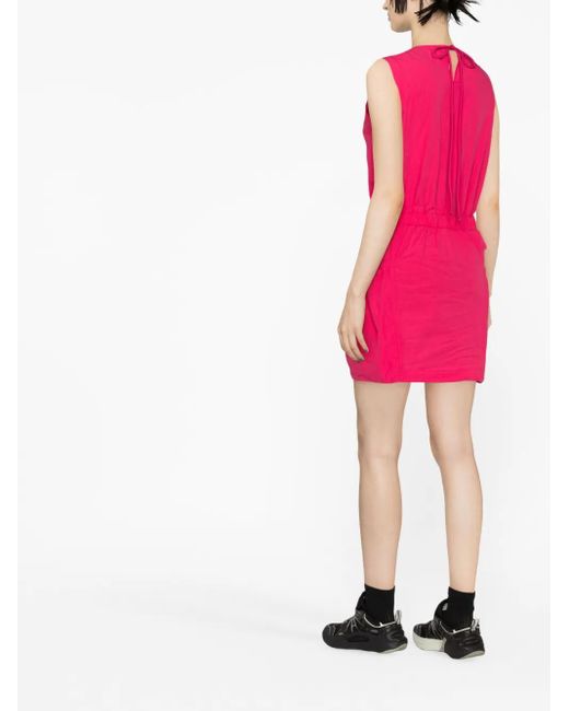 Moncler Pink Sleeveless Cotton Mini Dress