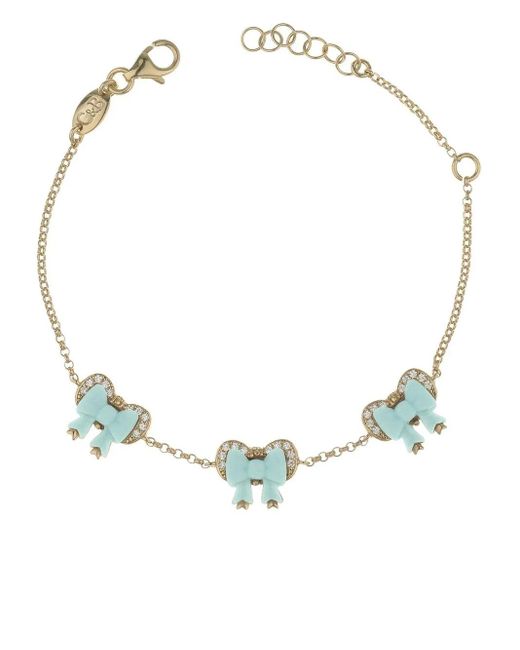 Cameo & Beyond Metallic Ribbon-Charm Chain Bracelet