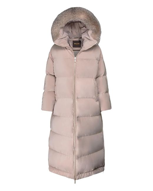 Moorer Pink Zip-Fastening Quilted Jacket