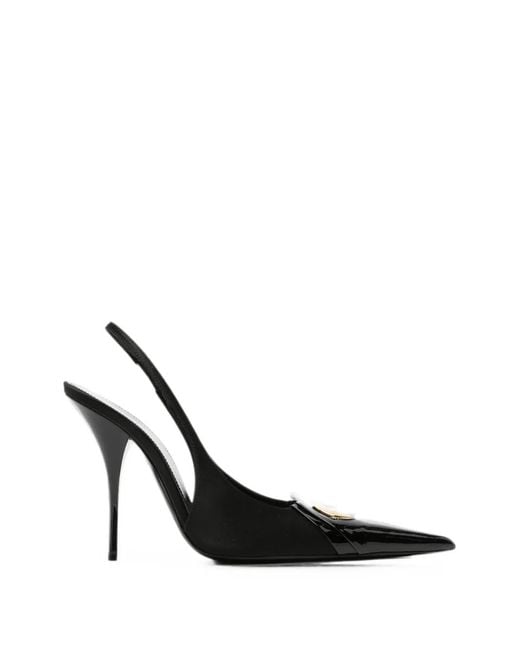 Saint Laurent Black Louis Slingback Pumps