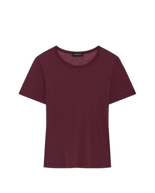 Anine Bing Purple T-Shirt Sylvie