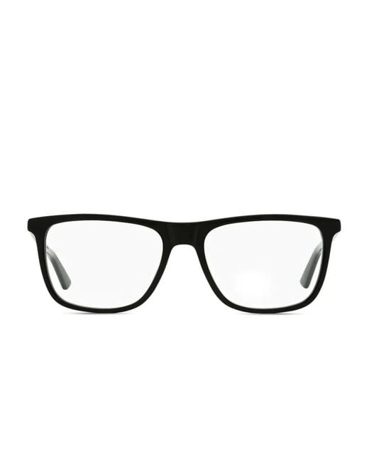 Gucci Black Rectangular-Frame Glasses for men