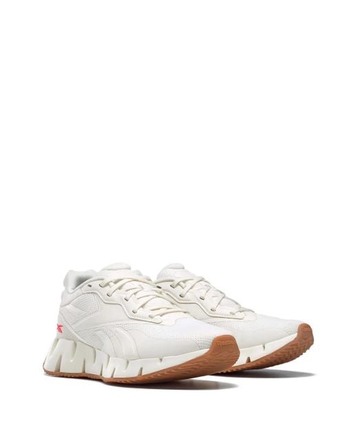 Reebok White Zig Dynamica 4 Sneakers