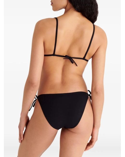 Eres Black Mouna Triangle Tie Bikini Top