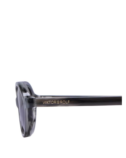 Viktor & Rolf Purple Oval-Frame Sunglasses