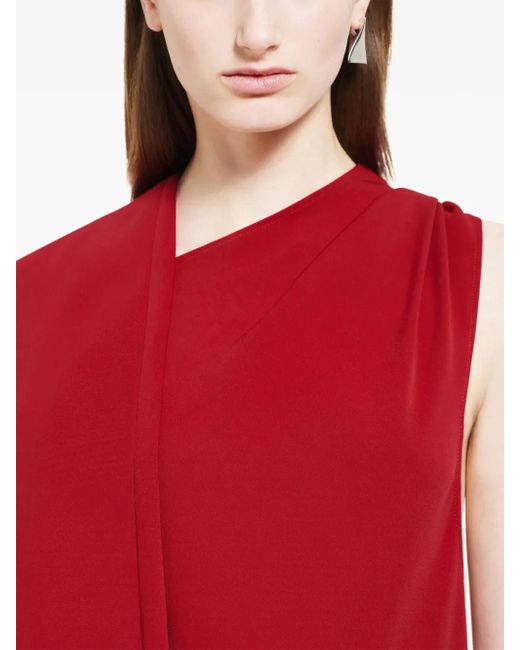 Courreges カットアウト ドレープドレス Red