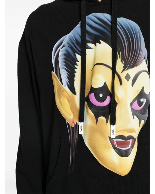 Haculla Black Golden Lady Graphic-print Hoodie for men
