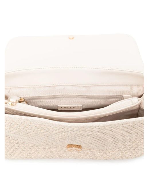 Twinset Natural Mesh-Effect Tote Bag