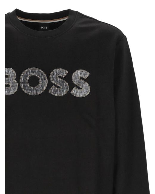 Boss Black Logo-Patch Sweater for men