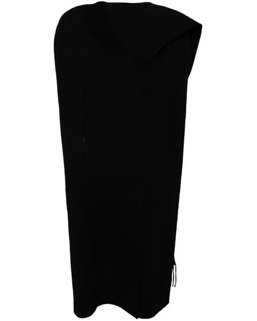 Goen.J Black Double-Faced Muffler Cape Poncho