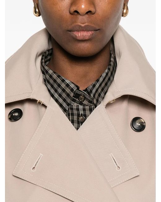 Sportmax Natural Spxgocce Belted Double-Breasted Trench Coat