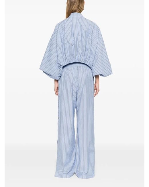 Zimmermann Blue Denim Cotton Blouse