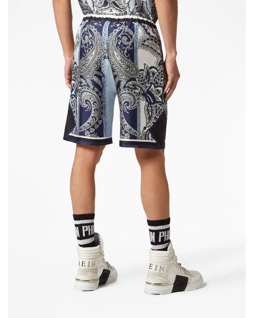 Philipp Plein Blue Shorts & Bermuda Shorts for men