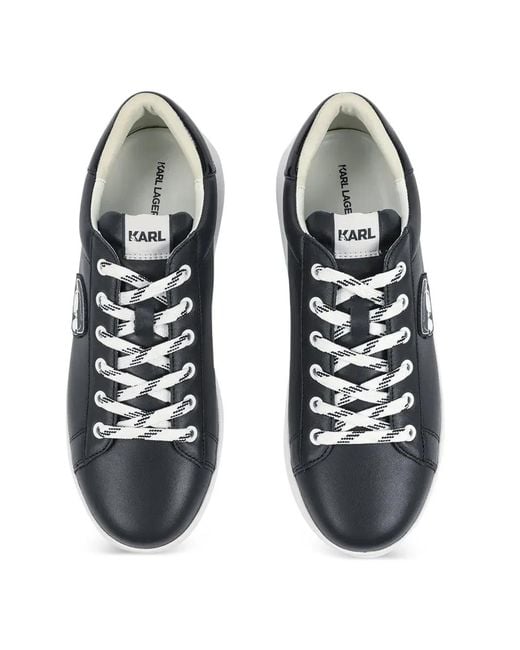 Karl Lagerfeld White Kapri Platform Sneakers for men