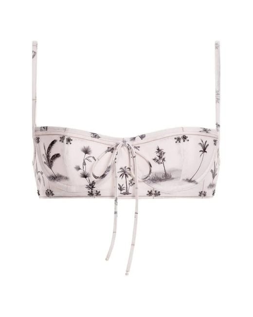 Agua Bendita Pink Libertad Arena Bikini Top