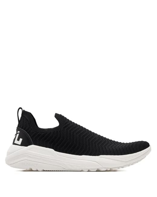Athletic Propulsion Labs Black Techloom Traveler Slip-On Sneakers